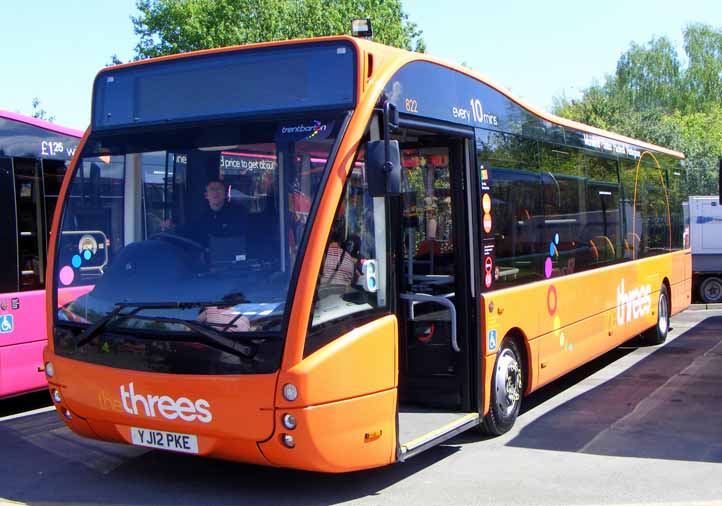 Trent Barton Optare Versa threes 822